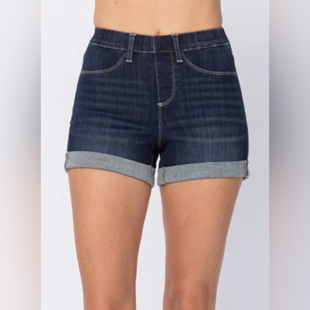 New Judy Blue Pull On Denim Shorts